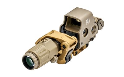EOTECH, HHS1 FTCU, Holographic Sight, Red 68 MOA Ring with 1 MOA Dot Reticle, Matte Finish, Tan, Includes G33 3X Magnifier, Unity FAST Riser and Omni FTC Mount, image 3