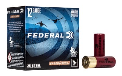 Federal, Speed-Shok, Lead Free, 12 Gauge 2.75", #4, 1 1/8 oz, Steel Shot, 25 Round Box, California Certified Nonlead Ammunition, image 2
