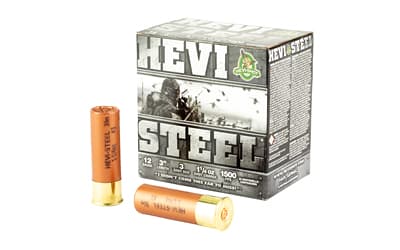 HEVI-Shot, HEVI-Shot, HEVI-Steel, 12 Gauge 3", Max Dram, 1 1/4 oz, #3 Shot Size, 25Rd Box, image 2