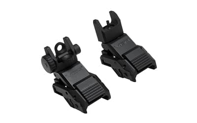 NcSTAR, Pro Series Flip-Up Sights, Front and Rear, Fits Picatinny, Matte Finish, Black, image 2