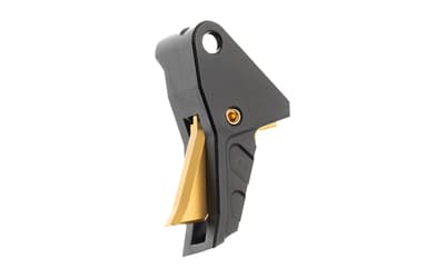 Tyrant CNC I.T.T.S. Trigger Shoe for Springfield Echelon - Black/Gold, image 2