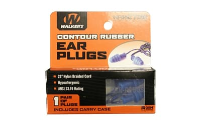 Walker's, Ear Plug, Rubber Corded, Blue, 1 Pair, image 2