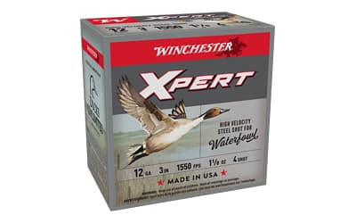 Winchester Ammunition, Xpert HI-Velocity Steel, 12 Gauge, 3", #4, 1 1/8 oz., 25 Round Box, image 2