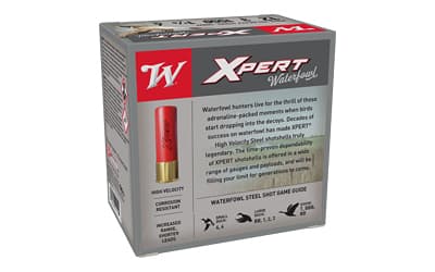 Winchester Ammunition, Xpert HI-Velocity Steel, 12 Gauge, 3", #4, 1 1/8 oz., 25 Round Box, image 3