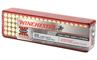 Winchester Ammunition, Super-X, 22LR, 40 Grain, Super Speed Round Nose, Copper Plated, 100 Round Box, image 4