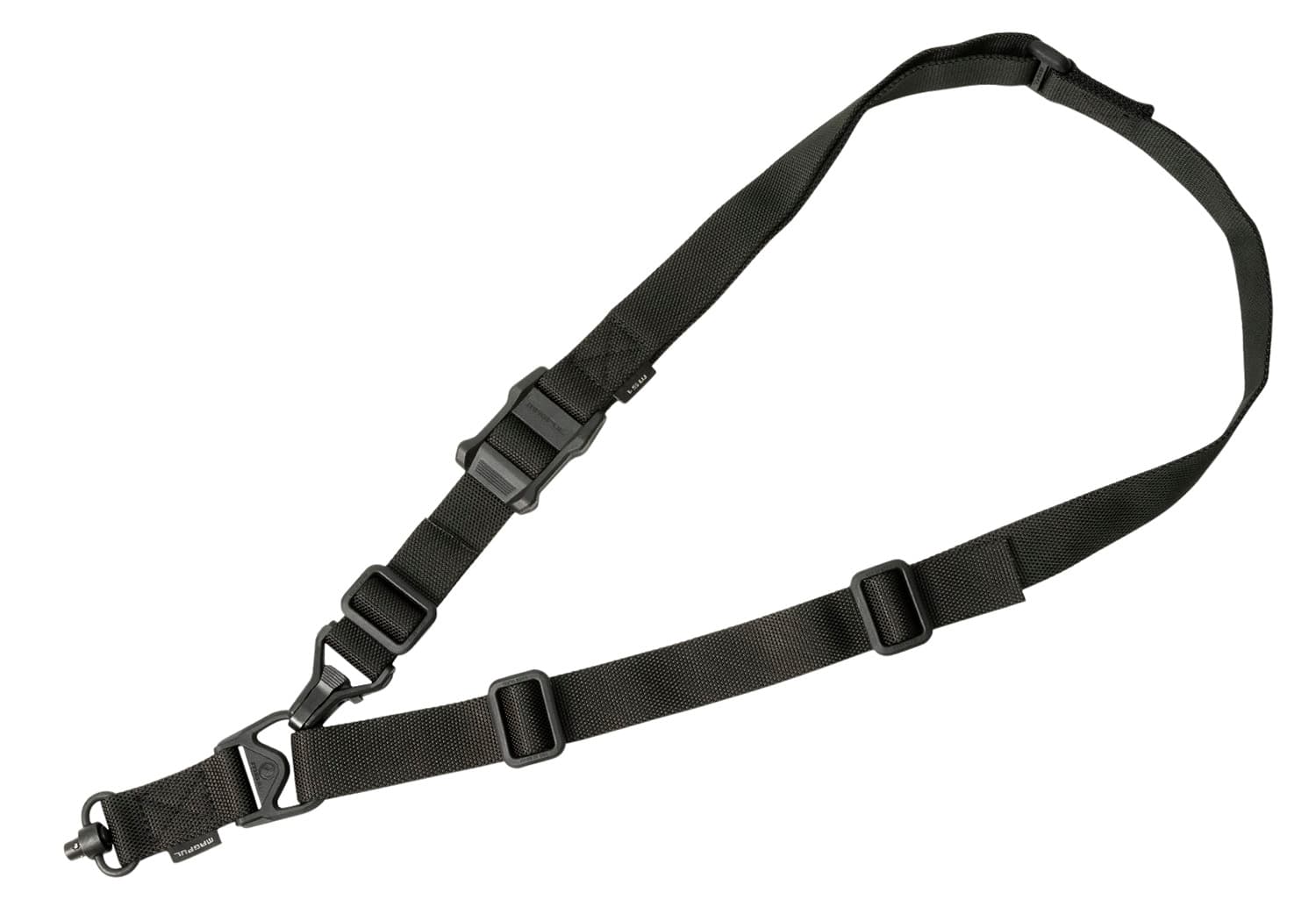 Magpul MAG515BLK MS3 Single QD Sling GEN2 Black Nylon 48"-60" OAL Adjustable One-Two Point Rifle