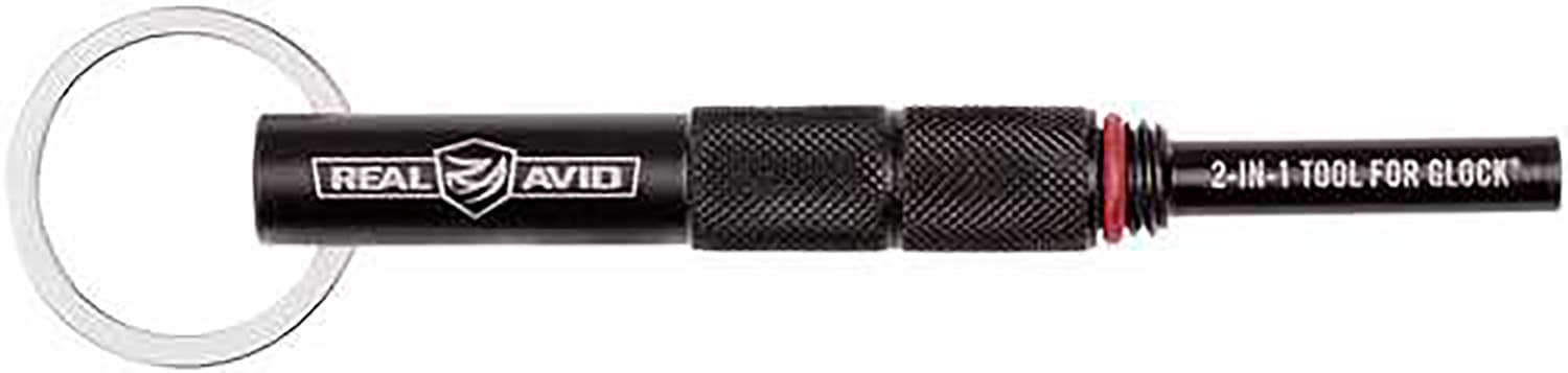 Real Avid AVGLOCK21 2-In-1 Tool Black Steel Handgun Fits Glock Knurled Handle