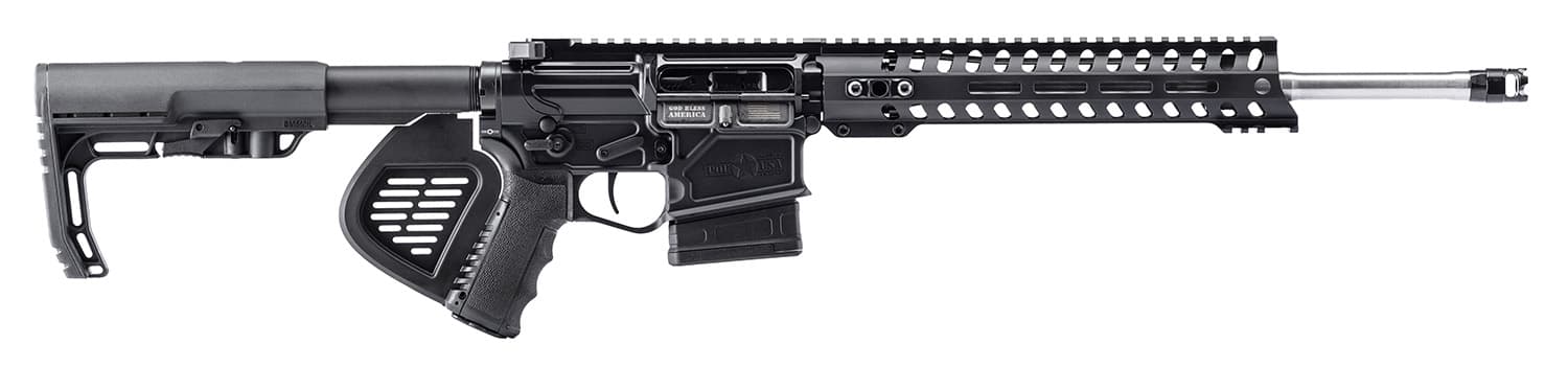 Patriot Ordnance Factory POF 01736 ROGUE RFLE DI CA 16 11M RAIL 6.5 BLK