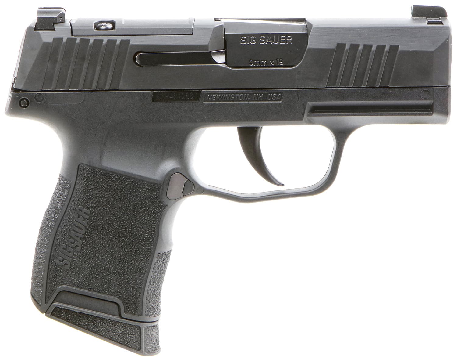 Sig Sauer 3659BXR3P P365 BXR Micro-Compact 9mm Luger 10+1 3.10" BlackBarrel, Black Nitron Optic Ready/Serrated Slide, Black Polymer Grips