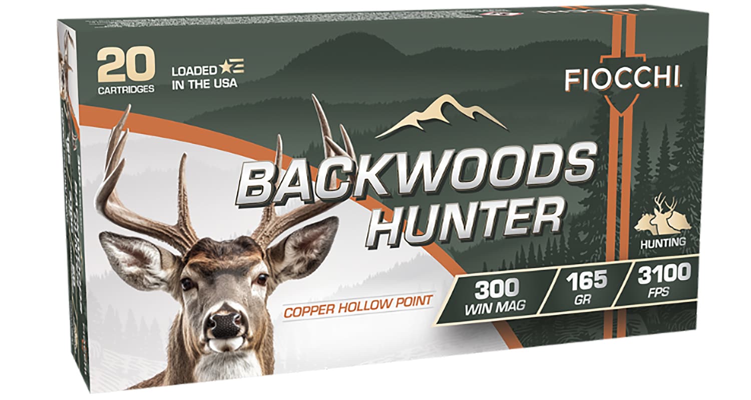 Fiocchi 300WMBHC Backwoods Hunter 300WinMag 165gr Copper Hollow Point 20 Per Box/10 Case