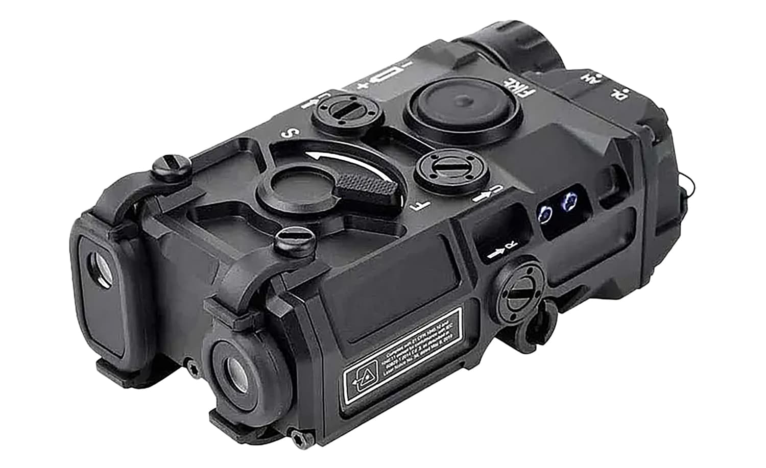EOTECH, On-Gun-Laser, Commercial Power, Green Vis Laser/Infrared Laser/Illuminator, Matte Finish, Black, Includes Modlite ModButton Lite 7" Switch