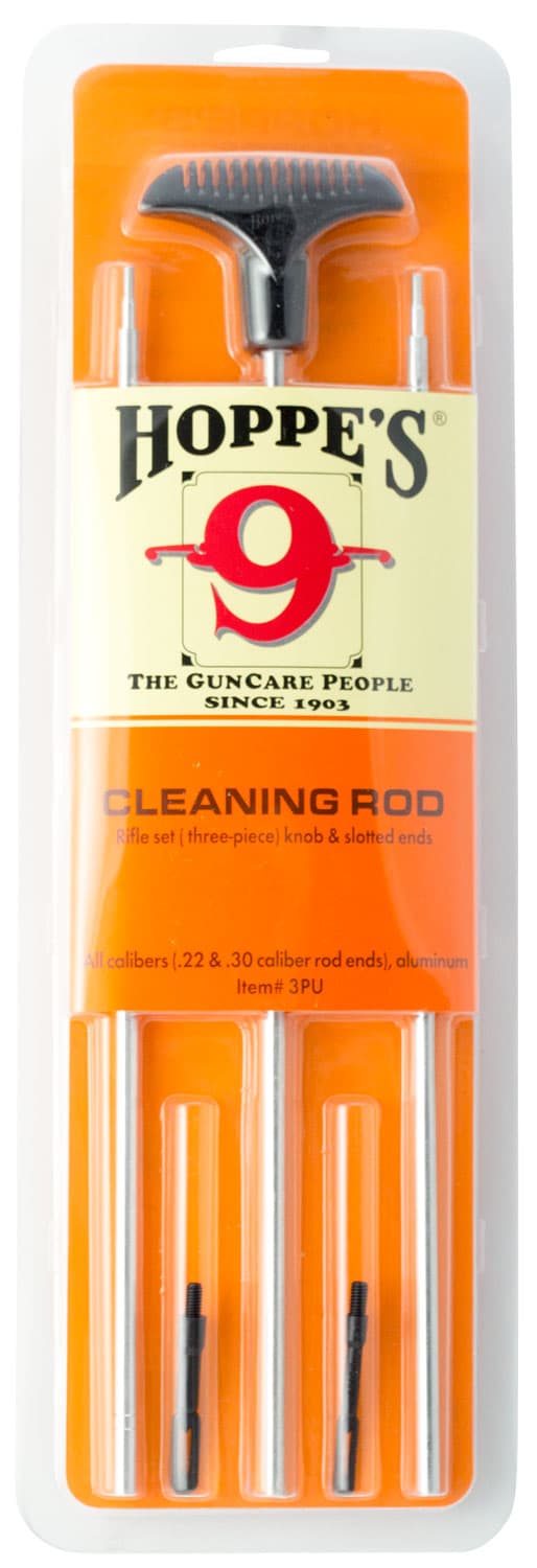 Hoppe's 3PU Rifle Cleaning Rod Multi-Caliber 34.50" w/ Swivel Handle, image 2