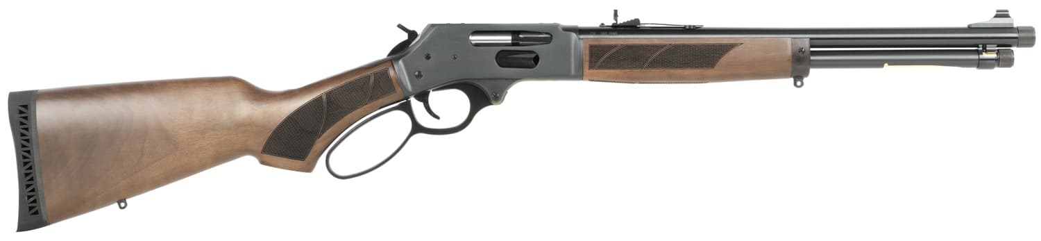 Henry H009PGR3030 Protector Carbine 30-30 Win 4+1 16.50" Blued Threaded Barrel, Blued Steel Drilled & Tapped Receiver, American Walnut Fixed w/Pistol Grip Stock
