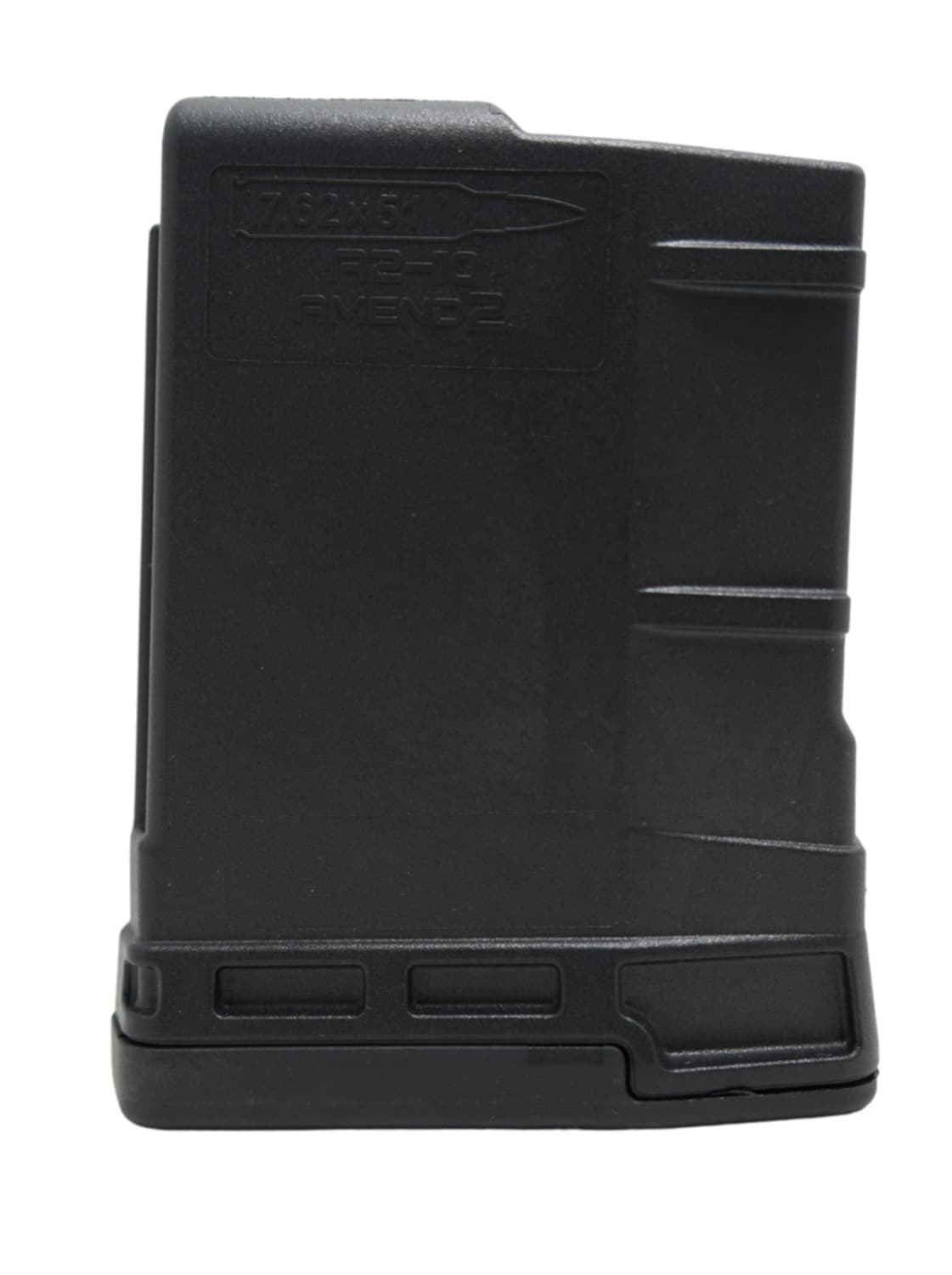 Amend2, Rifle Magazine, 308 Winchester/6.5 Creedmoor, 10 Rounds, Fits SR-25/AR10, Polymer, Black