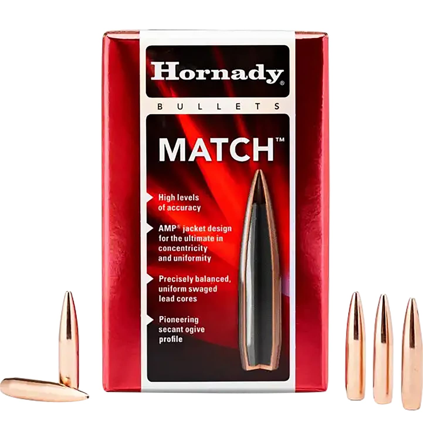 Hornady 2458 Match 6mm .243 105 gr Hollow Point Boat Tail Match 100 Per Box/ 25 Case
