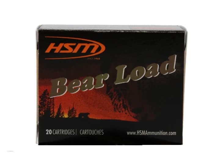 HSM 457012N Bear Load 45-70 Gov 430 gr Round Nose Flat Point 20 Per Box/ 25 Case