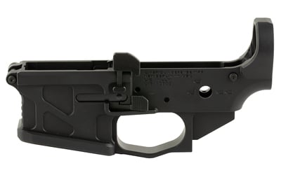 American Defense Mfg., UIC BILLET, Semi-automatic, Stripped Lower Receiver, 223 Remington/5.56 NATO, Anodized Finish, Black, Includes Installed Ambidextrous Magazine Release and Bolt Catch