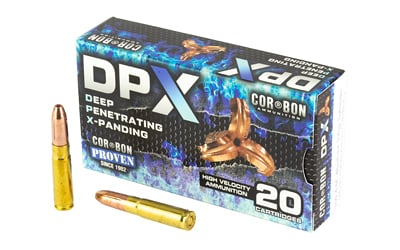 Corbon Ammo, Deep Penetrating X bullet, Subsonic, 300 Blackout, 200 Grain, Expanding Solid Copper Hollow Point, Box of 20 Rounds