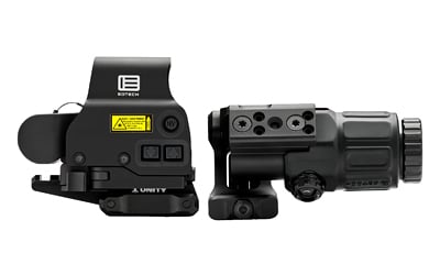 EOTECH, HHS1 FTCU, Holographic Sight, Red 68 MOA Ring with 1 MOA Dot Reticle, Matte Finish, Black, Includes G33 3X Magnifier, Unity FAST Riser and Omni FTC Mount