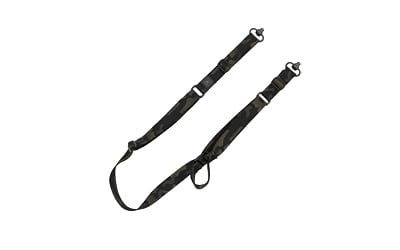 GrovTec, Sabre 2 Point Sling, Matte Finish, Multicam Black, Includes Push Button Swivels