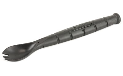KA-BAR Knives, Spork & Knife, Knife/Fork/Spoon Combo, 6.875" Overall, 2.5" Blade, Black Finish