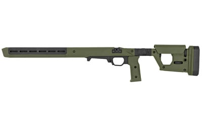 Magpul Industries, Pro 700L Chassis Folding Stock, Fits Remington 700 Long Action, Fits Most Long Action AICS Pattern Magazines, Fully Adjustable/Ambidextrous, Push Button Folding, Billet Aluminum/Magpul Polymer Material, Olive Drab Green