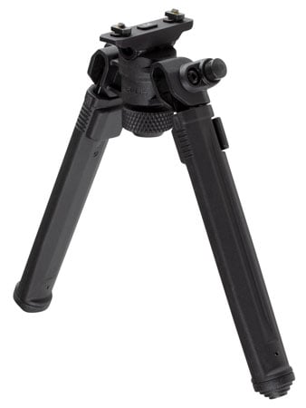 Magpul MAG933-BLK Bipod made of Aluminum with Black Finish, M-LOK Attachment, Rubber Feet, 6.30-10.30" Vertical Adjustment for AR-Platform