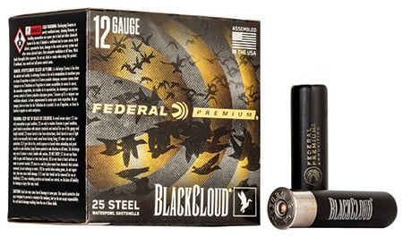 Federal Premium Black Cloud FS Steel 12 Gauge 3.5" 1-1/2 oz BB Steel Shot, 25 Round Box - PWBX134BB