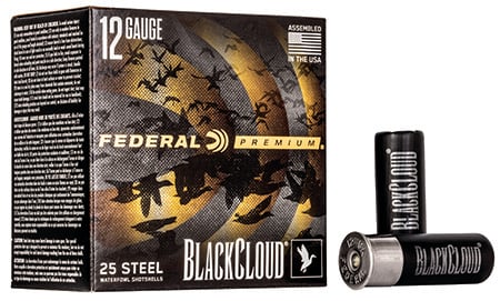 Federal Premium Black Cloud FS Steel 12 Gauge 2.75" 1-1/8 oz #2 Steel Shot, 25 Round Box - PWBX1472