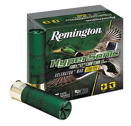 Remington, HyperSonic, 12 Gauge, 3.5", 1.375 oz., Steel, #2, Lead Free, 25 Round Box, California Certified Nonlead Ammunition