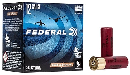Federal, Speed-Shok, Lead Free, 12 Gauge 3", #2, 1 1/8 oz, Steel Shot, 25 Round Box, California Certified Nonlead Ammunition