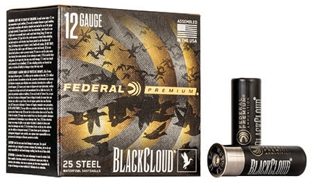 Federal Premium Black Cloud FS Steel 12 Gauge 3" 1-1/4 oz #1 Steel Shot, 25 Round Box - PWBX1421