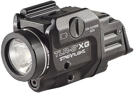 Streamlight 69434 TLR-8 X G Flex Weapon Light w/Green Laser, 500 Lumens, Black