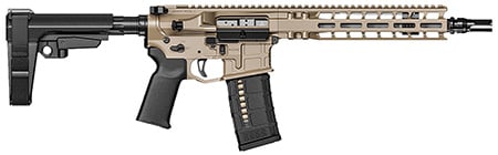 Radian Weapons R0514 Model 1 Pistol 223 Wylde 30+1 10.50", FDE Billet Rec/M-Lok Handguard, Smooth Buffer Tube (No Brace), Magpul Grip, Ambi Controls, Dead Air QD Flash Hider, Adj. Trigger