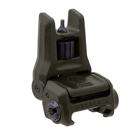 Magpul MAG1166-ODG MBUS 3 Sight Front Olive Drab Green Flip Up AR-10/AR-15/M4/M16/M110/SR-25