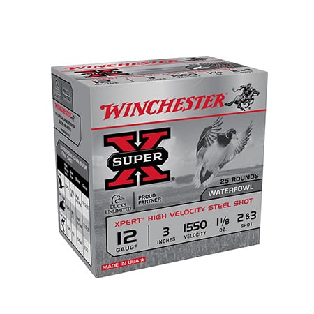 Winchester Ammunition, Super-X XPERT HV, 12 Gauge 3", #2 Shot, 1 1/8 oz, Steel Shot, 25 Round Box