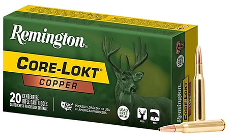Remington Ammunition R27856 Core-Lokt Copper 243Win 85gr Copper Hollow Point 20 Per Box/10 Case
