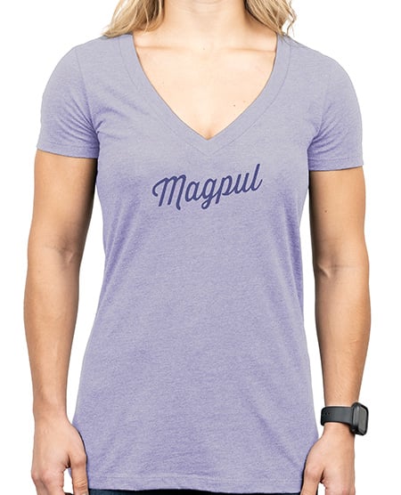 Magpul MAG1336-530-3X Rover Script Women's Orchid Heather Cotton/Polyester Short Sleeve 3XL