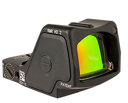 Trijicon RMR HD 3.25 MOA Red Dot Reflex Sight w/55 MOA Segmented Ring, Matte Black - RMHD2-C-3200002
