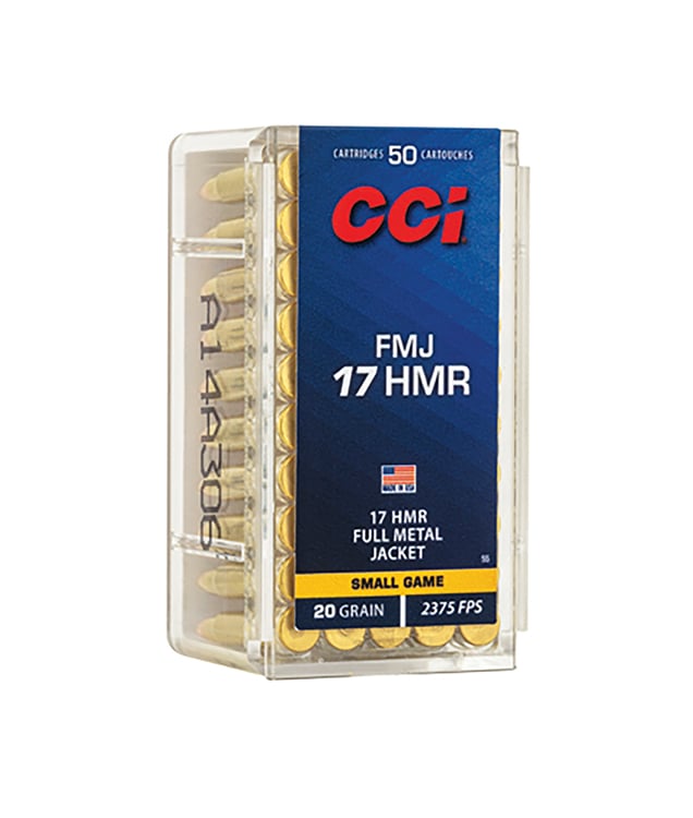 CCI 0055 Gamepoint Rimfire 17HMR 20gr Full Metal Jacket 50 Per Box/40 Case