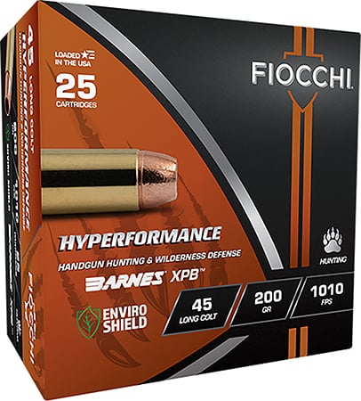 Fiocchi 45LCBA Hyperformance 45Colt 200gr XPB 25 Per Box/8 Case