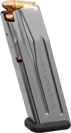 Magpul MAG1464SST AMAG 15rd 9mm Fits Sig P320 Silver Stainless Steel