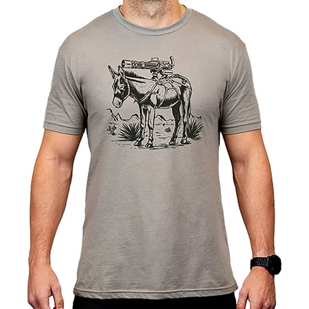 Magpul MAG1528-041-XL Burro CVC Stone Gray Heather Cotton/Polyester Short Sleeve XL