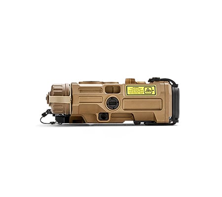 EOTECH, On-Gun-Laser Commercial Power, Green Vis Laser/Infrared Laser/Illuminator, Matte Finish, Tan, Includes Modlite ModButton Lite 7" Switch