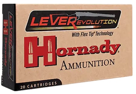 Hornady 82747 LEVERevolution 45-70Gov 325gr Flex Tip eXpanding 20 Per Box/10 Case