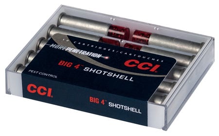 CCI 3722CC Big 4 Shotshell 45Colt 140gr #4Shot 10 Per Box/20 Case