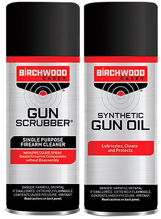 Birchwood Casey 33329 Gun Scrubber & Synthetic Gun Oil Combo Pack 1.25 oz Aerosol 2 Pack