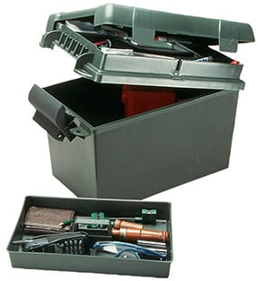 MTM Case-Gard SPUD111 Sportsmen's Plus Utility Dry Box Forest Green Polypropylene