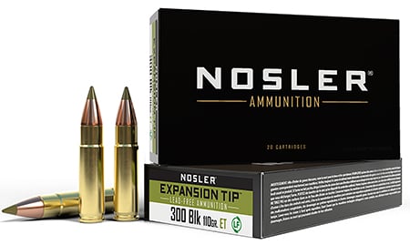 Nosler 40660 E-Tip 300Blackout 110gr E Tip Lead Free 20 Per Box/20 Case