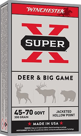 Winchester Ammo X4570H Super X 45-70Gov 300gr Jacketed Hollow Point 20 Per Box/10 Case